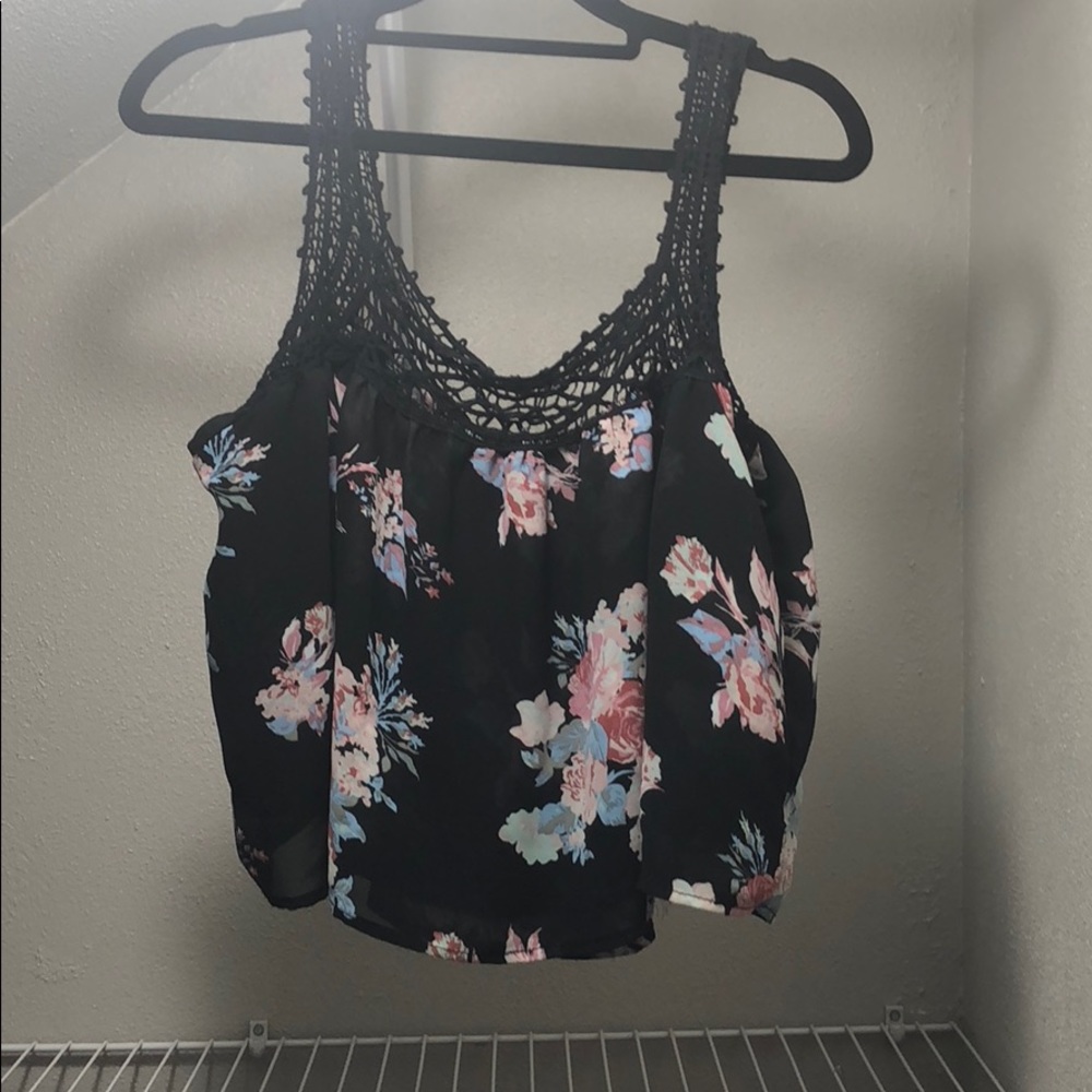 OTS floral crop top